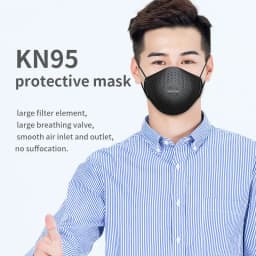 KN95 Face Mask With Breathing Valve Dust Masks With Valved Face Mask Face Equivalent to FFP2 close to FFP3 PM046
