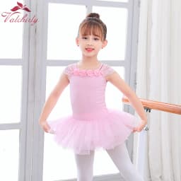 New Design Kids Flower Ballet Dress Party Dance Wear Girls Ballerina Dance Costume for Toddler