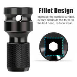 XCAN Wrench Socket Adapter 1/2" Square To 1/4" Hex Ratchet Socket Wrench Socket Adapter Spanner Set Drive Converter Impact Tool