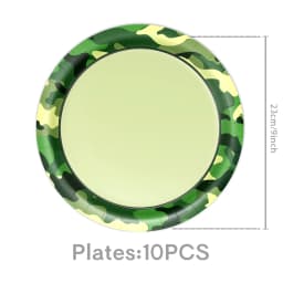 Army Birthday Party Decor Camo Cake Toppers Camouflage Tank Plane Cupcake Topper Birthday Soldier Military Party Supplies