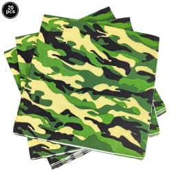 Army Birthday Party Decor Camo Cake Toppers Camouflage Tank Plane Cupcake Topper Birthday Soldier Military Party Supplies