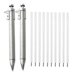 Multifunction Caliper Pen Refills Set Ball-Point 1.0mm Ballpoint pen Gel Ink Pen Rod Vernier Caliper Roller Ball Pen Stationery