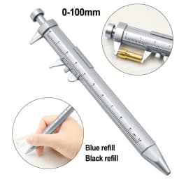 Multifunction Caliper Pen Refills Set Ball-Point 1.0mm Ballpoint pen Gel Ink Pen Rod Vernier Caliper Roller Ball Pen Stationery