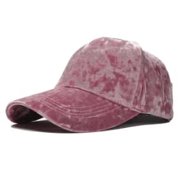 New Gold Velvet Baseball Cap Unisex Autumn and Winter Fashion Casual Curved Brim Hat Hip-hop Cap Bob