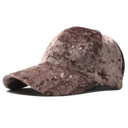 New Gold Velvet Baseball Cap Unisex Autumn and Winter Fashion Casual Curved Brim Hat Hip-hop Cap Bob