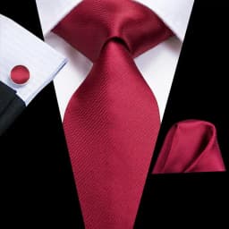 Mens Gift Tie Set Red Wine Burgundy Paisley Wedding Floral Maroon NeckTie For Men Fashion Design Hanky Cufflinks silk Business