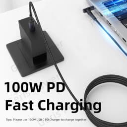 1.8m 100W USB Type C to 6.5 X 4.4mm Laptop Power Adpater Connector Charging Cable Cord for Sony Vaio Laptop Charger Converter
