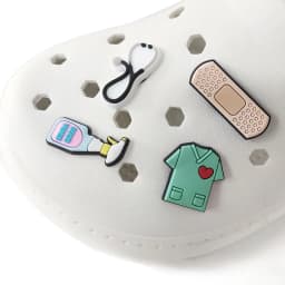 1pcs Cute Medical PVC Shoe Charms Nurse Uniform Ambulance  Shoe Decorations Accessories For Kids Adults Gift