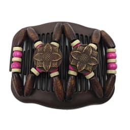Vintage Magic Hair Comb Women Elastic Beads Hair Accessories Bun Holder Hair Clips Claw Comb-Stay Stretchy Headwear Hair Styling