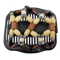 Vintage Magic Hair Comb Women Elastic Beads Hair Accessories Bun Holder Hair Clips Claw Comb-Stay Stretchy Headwear Hair Styling