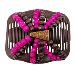 Vintage Magic Hair Comb Women Elastic Beads Hair Accessories Bun Holder Hair Clips Claw Comb-Stay Stretchy Headwear Hair Styling