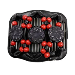 Vintage Magic Hair Comb Women Elastic Beads Hair Accessories Bun Holder Hair Clips Claw Comb-Stay Stretchy Headwear Hair Styling