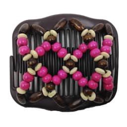 Vintage Magic Hair Comb Women Elastic Beads Hair Accessories Bun Holder Hair Clips Claw Comb-Stay Stretchy Headwear Hair Styling