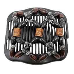 Vintage Magic Hair Comb Women Elastic Beads Hair Accessories Bun Holder Hair Clips Claw Comb-Stay Stretchy Headwear Hair Styling