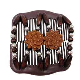 Vintage Magic Hair Comb Women Elastic Beads Hair Accessories Bun Holder Hair Clips Claw Comb-Stay Stretchy Headwear Hair Styling