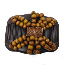 Vintage Magic Hair Comb Women Elastic Beads Hair Accessories Bun Holder Hair Clips Claw Comb-Stay Stretchy Headwear Hair Styling