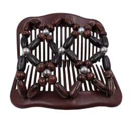 Vintage Magic Hair Comb Women Elastic Beads Hair Accessories Bun Holder Hair Clips Claw Comb-Stay Stretchy Headwear Hair Styling