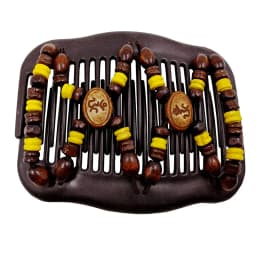 Vintage Magic Hair Comb Women Elastic Beads Hair Accessories Bun Holder Hair Clips Claw Comb-Stay Stretchy Headwear Hair Styling