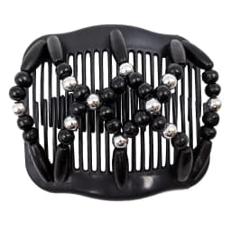 Vintage Magic Hair Comb Women Elastic Beads Hair Accessories Bun Holder Hair Clips Claw Comb-Stay Stretchy Headwear Hair Styling