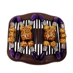 Vintage Magic Hair Comb Women Elastic Beads Hair Accessories Bun Holder Hair Clips Claw Comb-Stay Stretchy Headwear Hair Styling