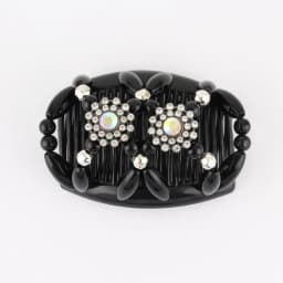 Vintage Magic Hair Comb Women Elastic Beads Hair Accessories Bun Holder Hair Clips Claw Comb-Stay Stretchy Headwear Hair Styling