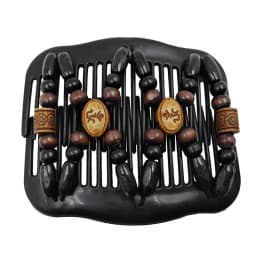 Vintage Magic Hair Comb Women Elastic Beads Hair Accessories Bun Holder Hair Clips Claw Comb-Stay Stretchy Headwear Hair Styling