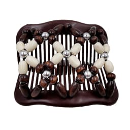 Vintage Magic Hair Comb Women Elastic Beads Hair Accessories Bun Holder Hair Clips Claw Comb-Stay Stretchy Headwear Hair Styling