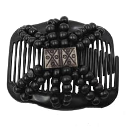 Vintage Magic Hair Comb Women Elastic Beads Hair Accessories Bun Holder Hair Clips Claw Comb-Stay Stretchy Headwear Hair Styling
