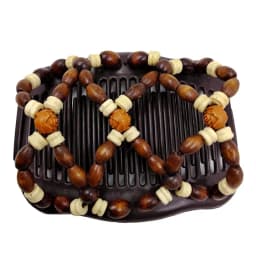 Vintage Magic Hair Comb Women Elastic Beads Hair Accessories Bun Holder Hair Clips Claw Comb-Stay Stretchy Headwear Hair Styling