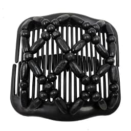 Vintage Magic Hair Comb Women Elastic Beads Hair Accessories Bun Holder Hair Clips Claw Comb-Stay Stretchy Headwear Hair Styling