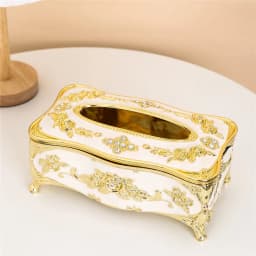 European style hotel desktop living room dining room home decoration tissue box acrylic waterproof toilet dustproof tissue holde