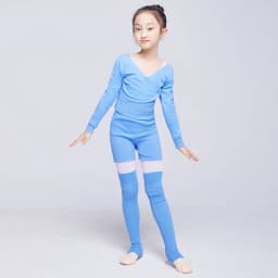 Kids Girl Ballet Sweater With Shorts Set Ballet Dance Gymnastics Wear Knitted Leg Warmer Long Sleeve Pull Over Sweater Winter
