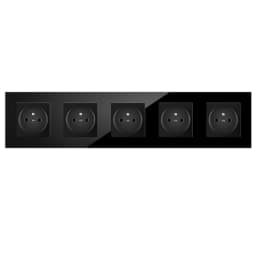 Nywp French standard plug, glass wallboard, French power supply, 16a 220V grounding socket, child protection door