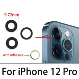Rear Glass Camera Lens with Tape Replacement For Iphone 11 12 Pro Max Mini X XR XS 8 7 6 6S Plus