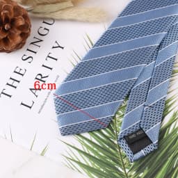 New Geometric Striped Plaid Men's Tie Red Blue Grey Classic Neck Ties Leisure Business Wedding High Quality 6cm Skinny Necktie