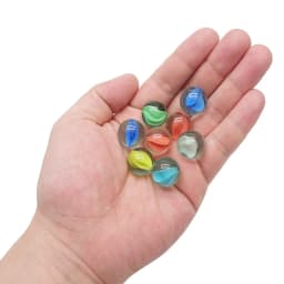 50/100/150pcs Glass Ball 14Mm Cream Console Game Pinball Machine Cattle Small Marbles Pat Toys Parent-child Machine Beads