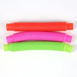 6PCS Flexible Plastic Popular Color Creative Telescopic Pipe Corrugated Decompression Vent Children's Toy Birthday Party Gift