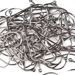 50pcs High Carbon Steel Fishhook Black 90 Degree Aberdeen Offset Jig Fly Tying Strong Wire Fishing Hooks Sea Ocean Accessories
