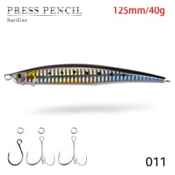 Hunthouse Fishing Press Heavy Pencil Lure 125mm/175mm 40g/50g Saltwater Sinking Sea Bass Perch Swimbait Long Casting Jerkbait