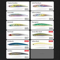 Hunthouse Fishing Press Heavy Pencil Lure 125mm/175mm 40g/50g Saltwater Sinking Sea Bass Perch Swimbait Long Casting Jerkbait