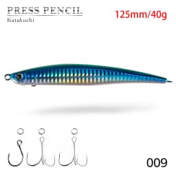 Hunthouse Fishing Press Heavy Pencil Lure 125mm/175mm 40g/50g Saltwater Sinking Sea Bass Perch Swimbait Long Casting Jerkbait