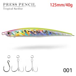 Hunthouse Fishing Press Heavy Pencil Lure 125mm/175mm 40g/50g Saltwater Sinking Sea Bass Perch Swimbait Long Casting Jerkbait