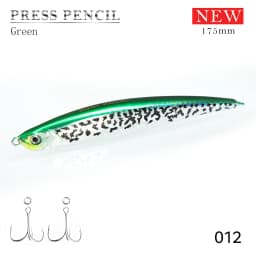 Hunthouse Fishing Press Heavy Pencil Lure 125mm/175mm 40g/50g Saltwater Sinking Sea Bass Perch Swimbait Long Casting Jerkbait