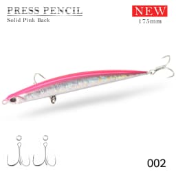 Hunthouse Fishing Press Heavy Pencil Lure 125mm/175mm 40g/50g Saltwater Sinking Sea Bass Perch Swimbait Long Casting Jerkbait