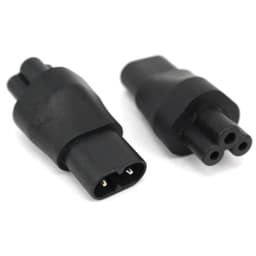 IEC 320 C5 to C8 adapter, IEC 320 C8 to C5 C6 TO C7 ,2-Pin C7 Para EC 3Pin Female to 2Pin Male female power adapter AC Converter