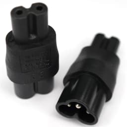 IEC 320 C5 to C8 adapter, IEC 320 C8 to C5 C6 TO C7 ,2-Pin C7 Para EC 3Pin Female to 2Pin Male female power adapter AC Converter