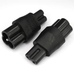 IEC 320 C5 to C8 adapter, IEC 320 C8 to C5 C6 TO C7 ,2-Pin C7 Para EC 3Pin Female to 2Pin Male female power adapter AC Converter