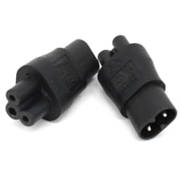 IEC 320 C5 to C8 adapter, IEC 320 C8 to C5 C6 TO C7 ,2-Pin C7 Para EC 3Pin Female to 2Pin Male female power adapter AC Converter