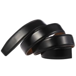 3.5cm New Luxury No Buckle Belt Brand Belt Men High Quality Male Genuine Real Leather Strap ForJeans Men's Belt Designer