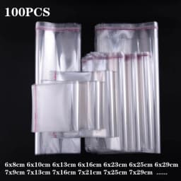 100 Pcs/transparent Opp Self-adhesive Bag For Candy Party Gift Jewelry Packaging Self-sealing Glass Small Plastic Paper Bag